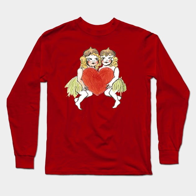 Cupid Babies Long Sleeve T-Shirt by sophia.ursula